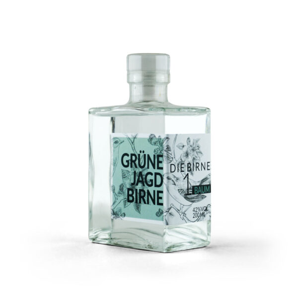 Edelbrand grüne Jagdbirne alte Streuobstsorte ein Baum